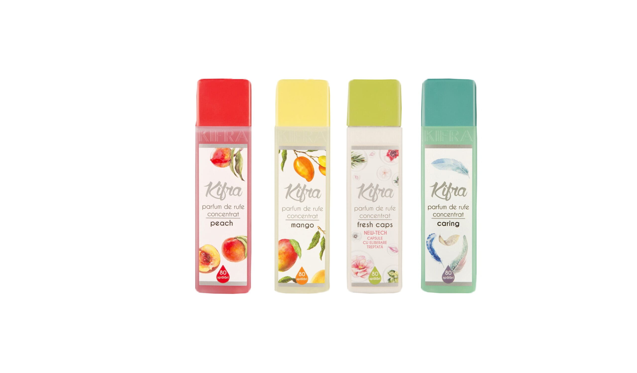 Pachet Parfum rufe Kifra Peach+ Kifra Mango+ Kifra Fresh Caps +